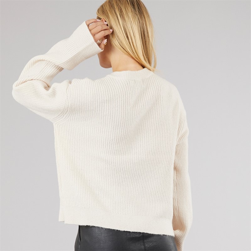 Brave Soul Womens Miya Fisherman Cardigan Oatmeal - Image 2