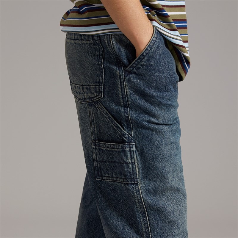 Brave Soul Boys Loose Fit Jeans Mid Blue - Image 3