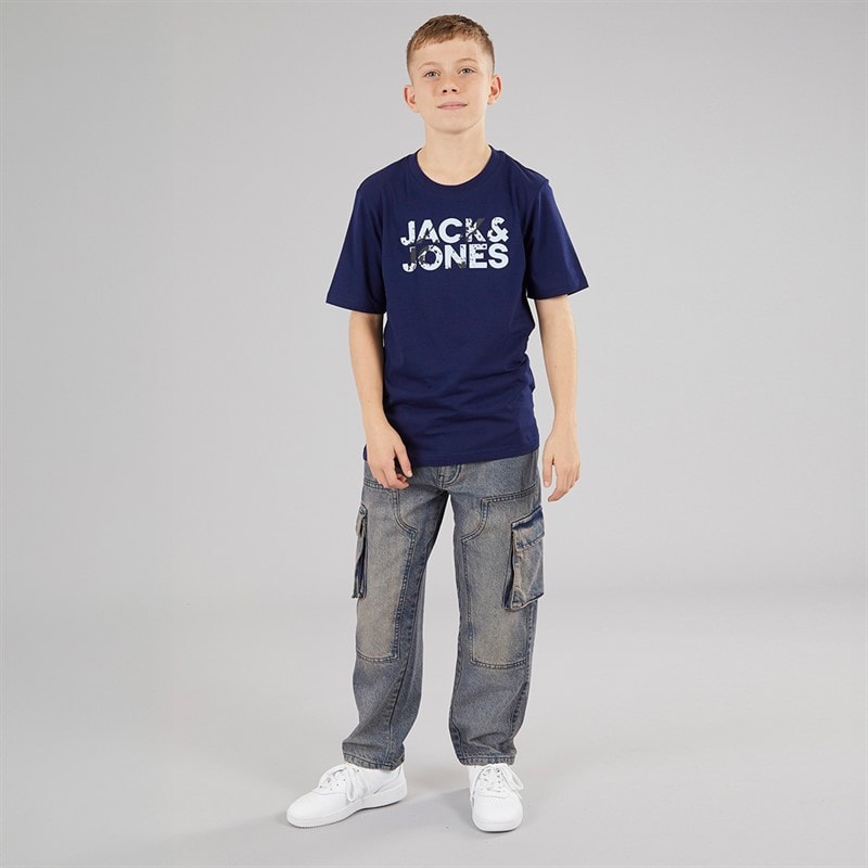 Brave Soul Boys Loose Fit Jeans Mid Blue - Image 3