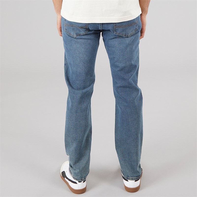 Brave Soul Mens Slim Fit Denim Jeans Mid Blue Wash - Image 2