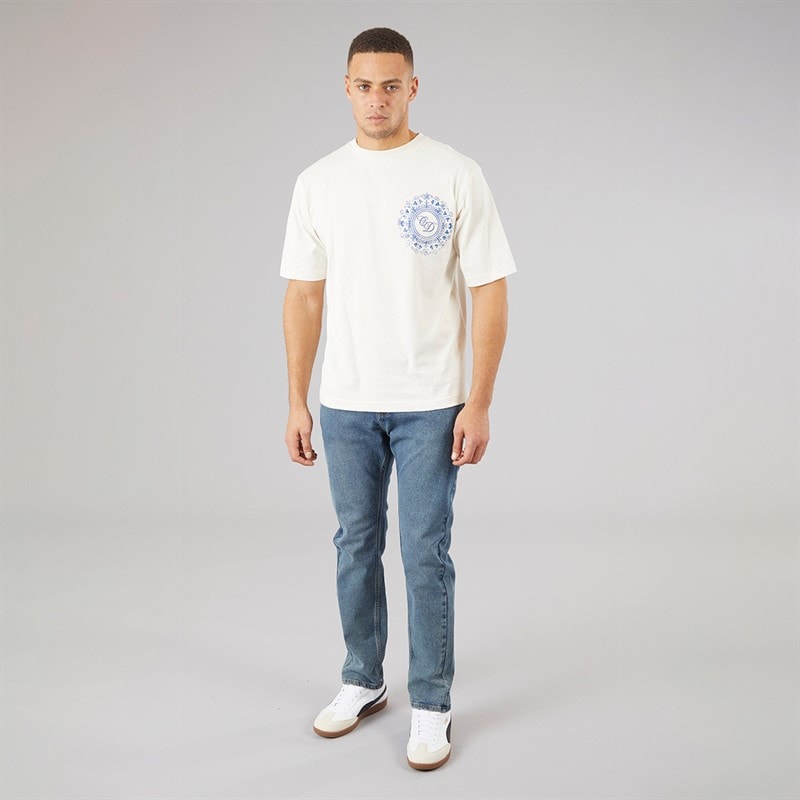 Brave Soul Mens Slim Fit Denim Jeans Mid Blue Wash - Image 3