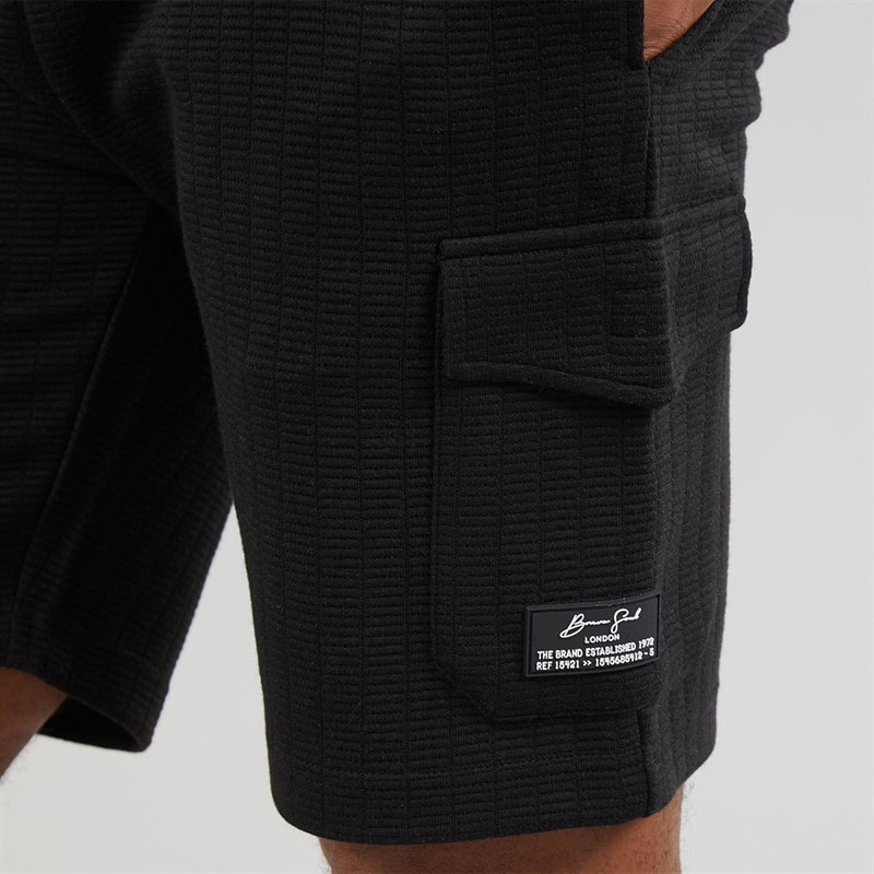 Brave Soul Mens Emery Shorts Black - Image 3