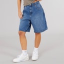 Brave Soul Womens Mich Denim Jorts Dark Vintage Blue