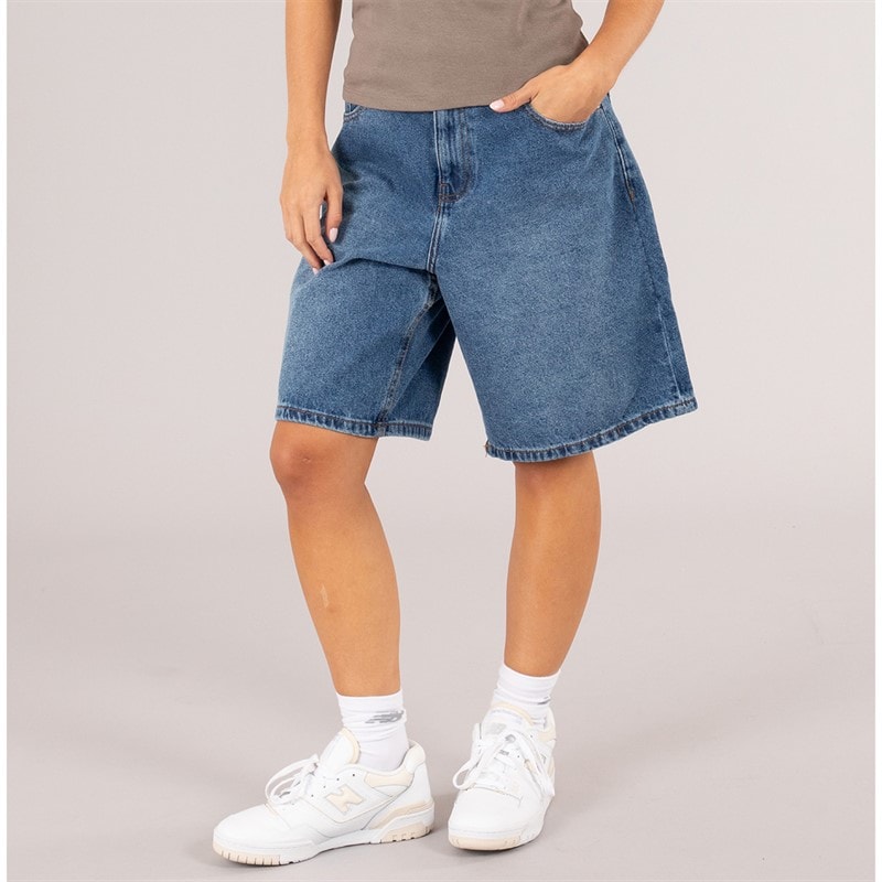 Brave Soul Womens Mich Denim Jorts Dark Vintage Blue - Image 3