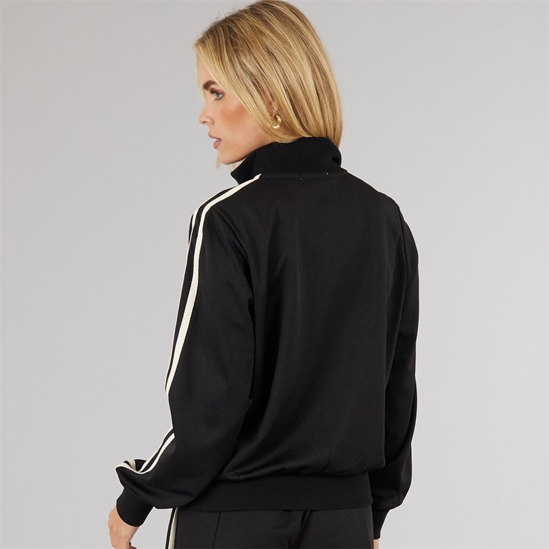 Brave Soul Womens Selma Stripe Sweatshirt Black - Image 2