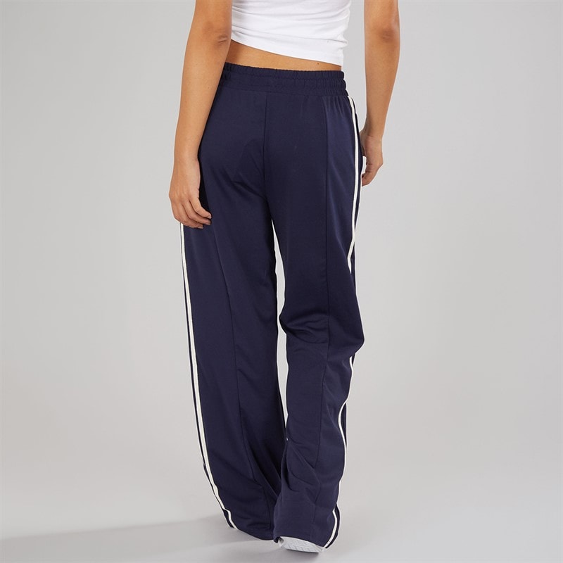 Brave Soul Womens Noelle Stripe Joggers Navy/Cream - Image 2