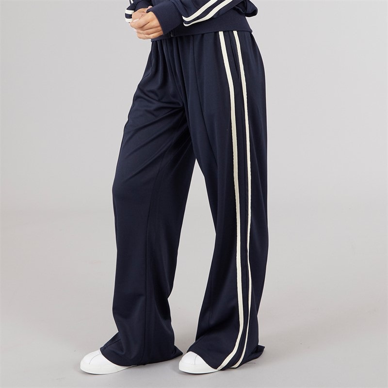 Brave Soul Womens Noelle Stripe Joggers Navy/Cream - Image 3