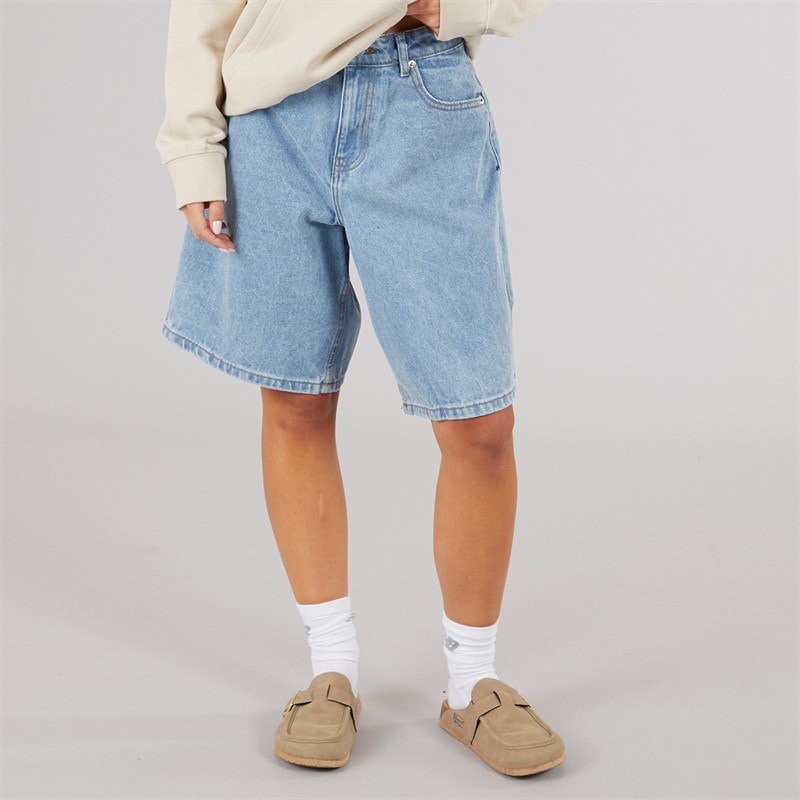 Brave Soul Womens Mich Denim Jorts Pale Blue - Image 1
