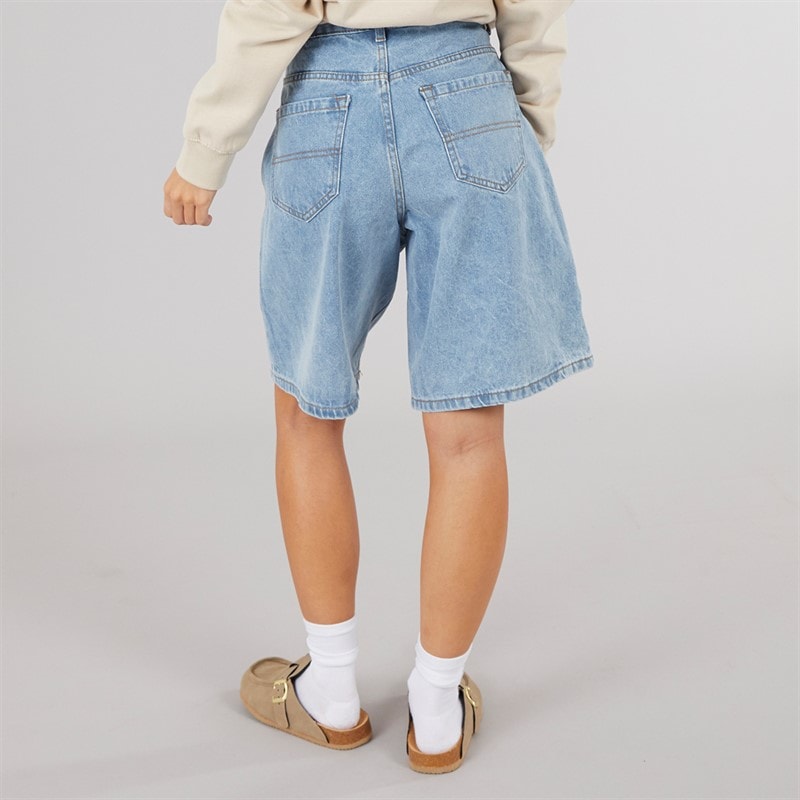 Brave Soul Womens Mich Denim Jorts Pale Blue - Image 2