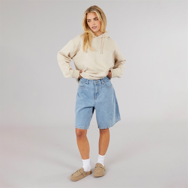 Brave Soul Womens Mich Denim Jorts Pale Blue - Image 4