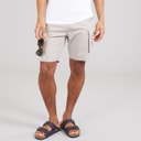 Brave Soul Mens Island Cargo Shorts Light Grey