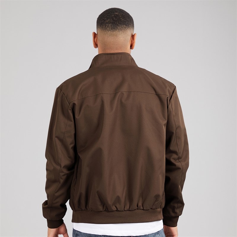 Brave Soul Mens Whitlock Bomber Jacket Mocha - Image 2