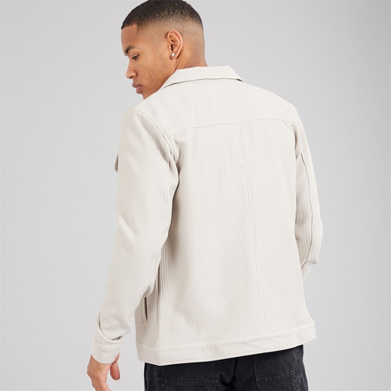 Brave Soul Mens Salcombe Jacket Light Stone - Image 2