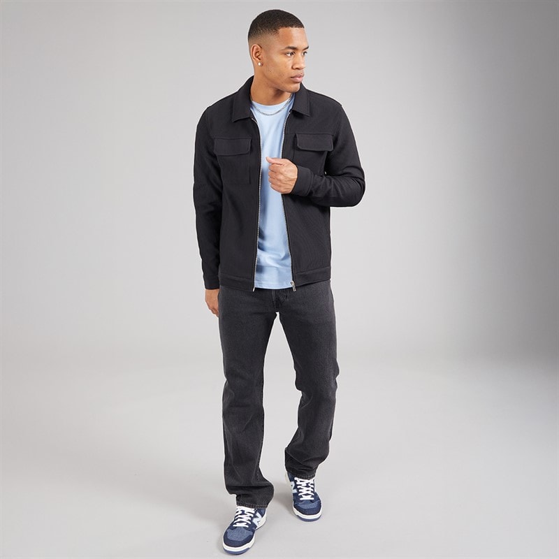Brave Soul Mens Salcombe Jacket Black - Image 4