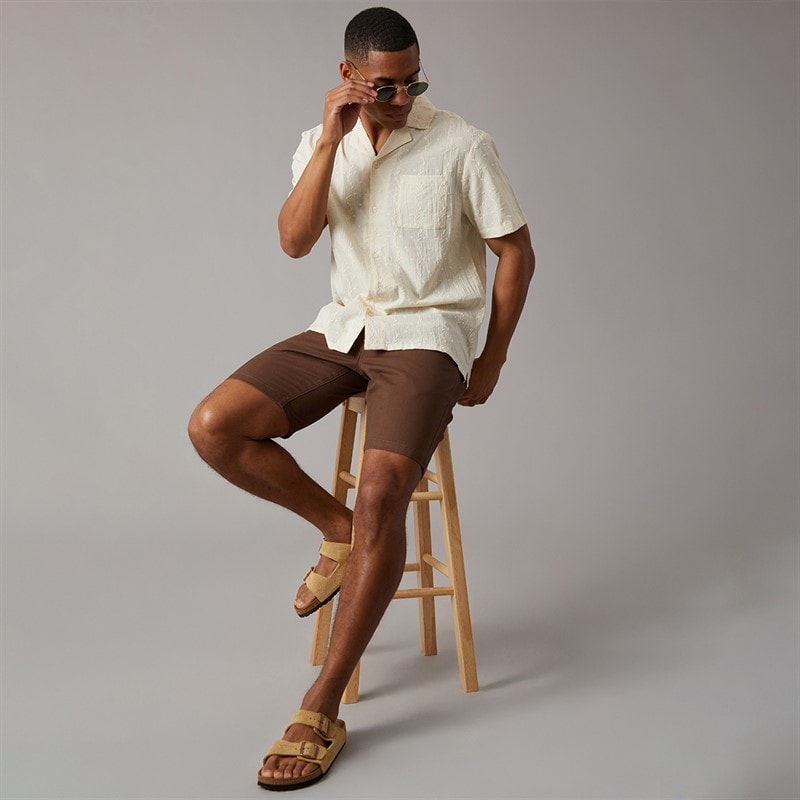 Brave Soul Mens Hansen Chino Shorts Mocha - Image 3