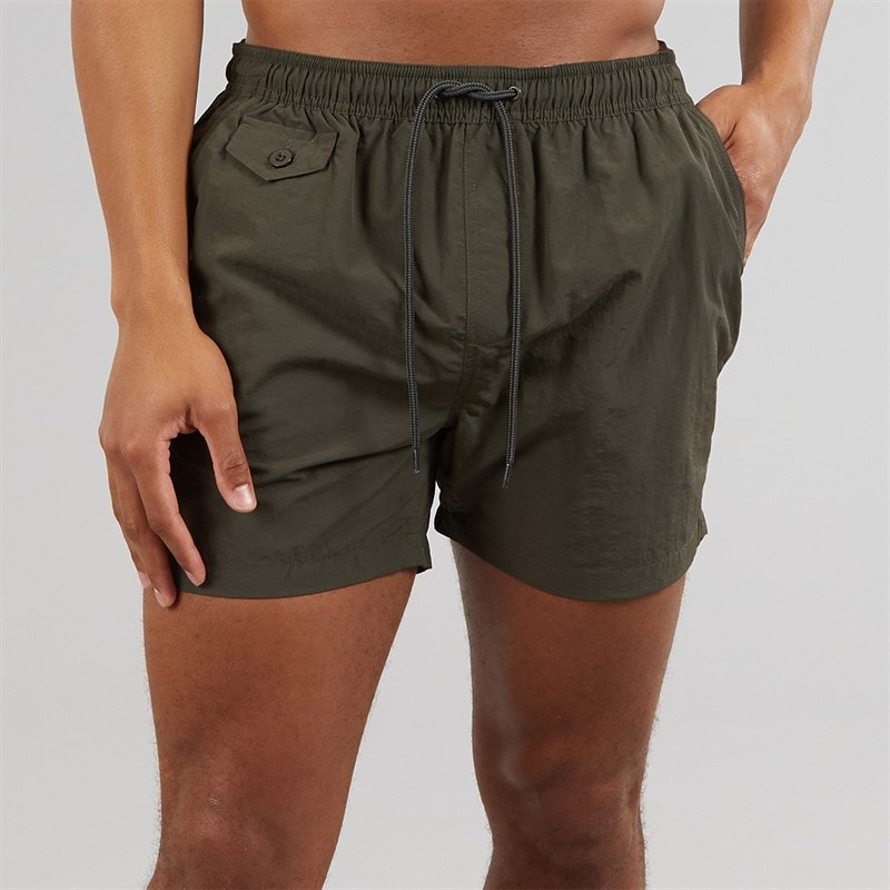 Brave Soul Mens Pier Swim Shorts Khaki - Image 1