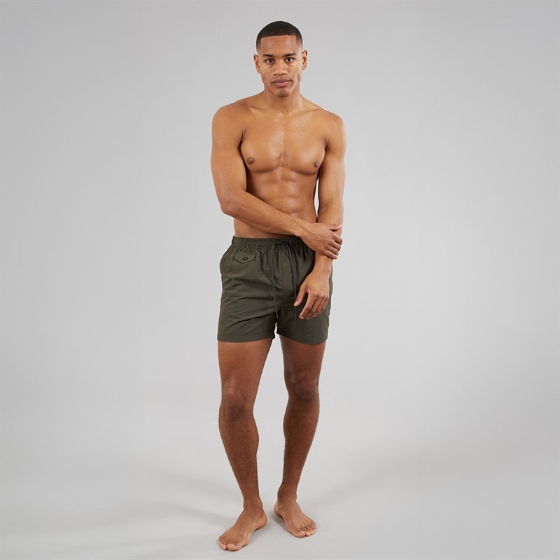 Brave Soul Mens Pier Swim Shorts Khaki - Image 4