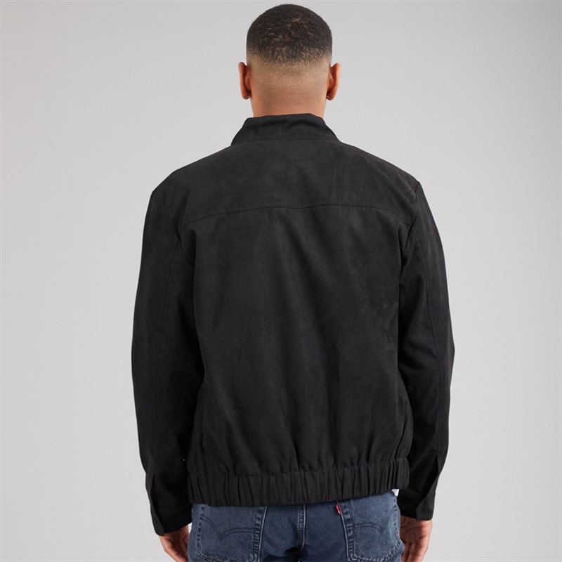 Brave Soul Mens Zev Bomber Jacket Black - Image 2