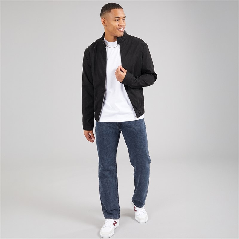 Brave Soul Mens Zev Bomber Jacket Black - Image 3