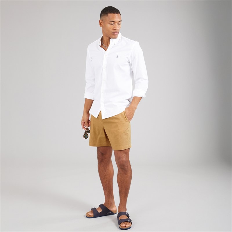 Brave Soul Mens Eubank Shorts Stone - Image 3