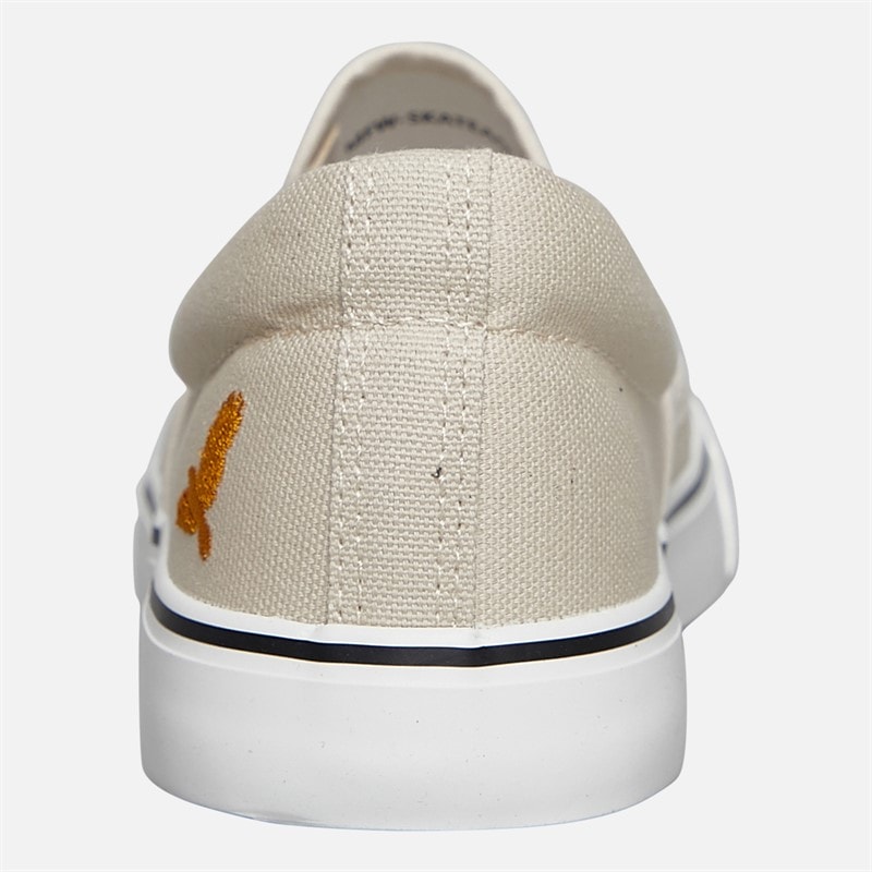 Brave Soul Mens Skate Eagle Slip On Canvas Pumps Stone - Image 3