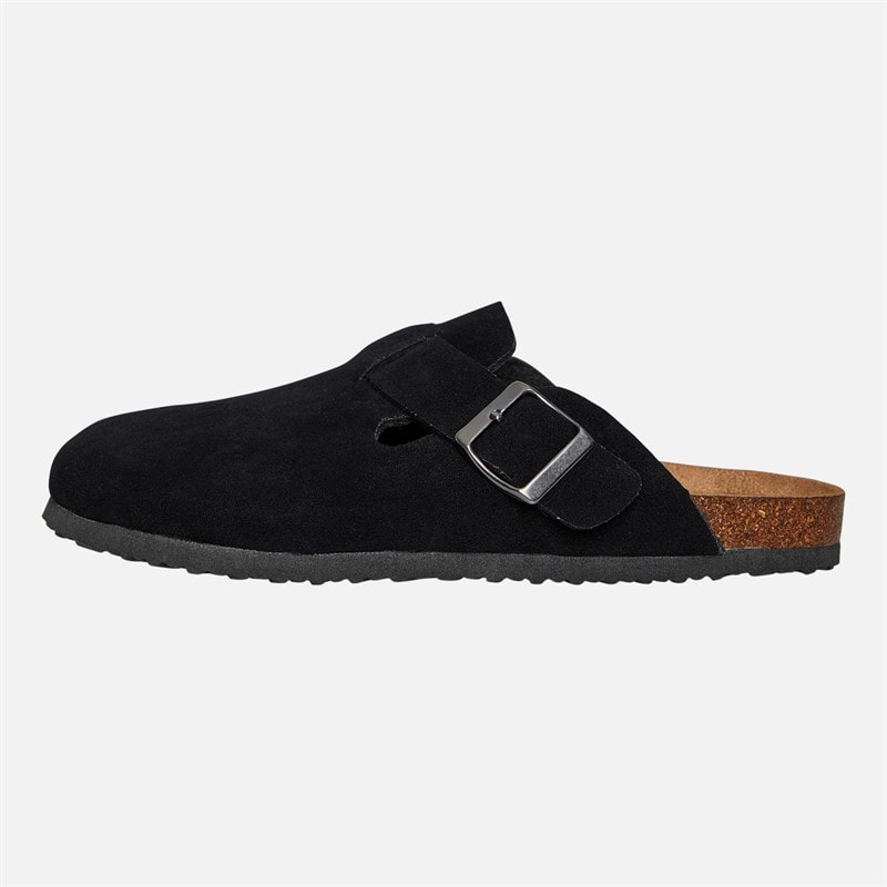 Brave Soul Womens Isla Mule Footbed Sandals Black - Image 2