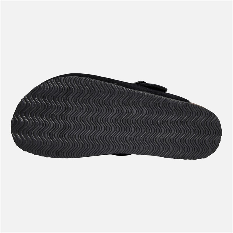 Brave Soul Womens Isla Mule Footbed Sandals Black - Image 3