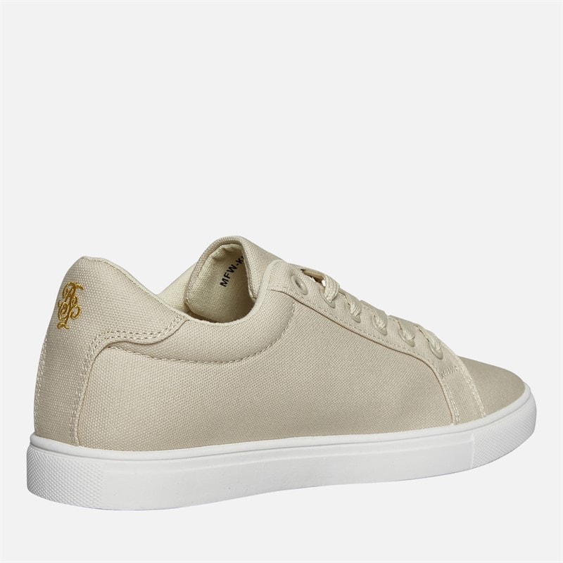 Brave Soul Mens Kite Eagle Canvas Pumps Stone - Image 5
