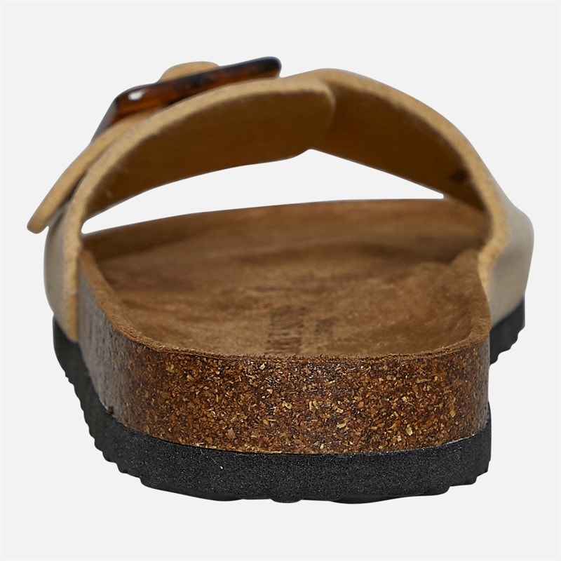 Brave Soul Womens Kate Buckled Footbed Sandals Desert Taupe - Image 4