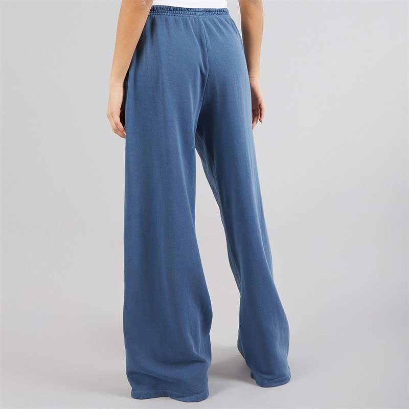 Brave Soul Womens Caspian Wide Leg Joggers Blue Acid Wash - Image 2