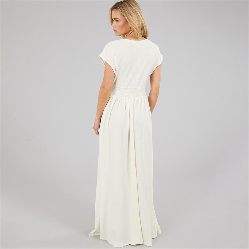 Brave Soul Womens Lewis Jersey Maxi Dress Cream - Image 2