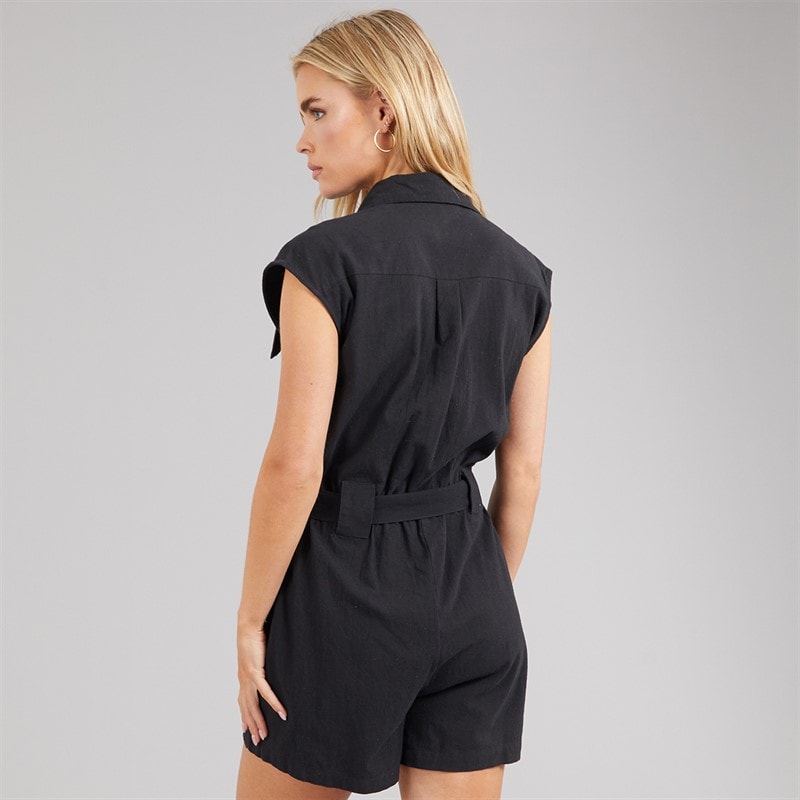 Brave Soul Womens Cora Playsuit Black - Image 2