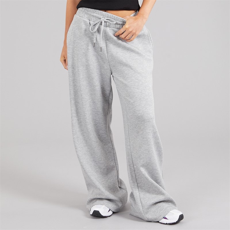 Brave Soul Womens Todd Draw String Joggers Grey Marl - Image 1