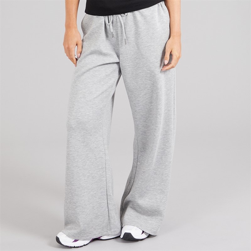 Brave Soul Womens Todd Draw String Joggers Grey Marl - Image 3