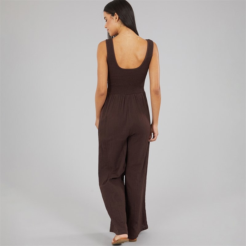 Brave Soul Womens Rennie Jumpsuit Chocolate - Image 2