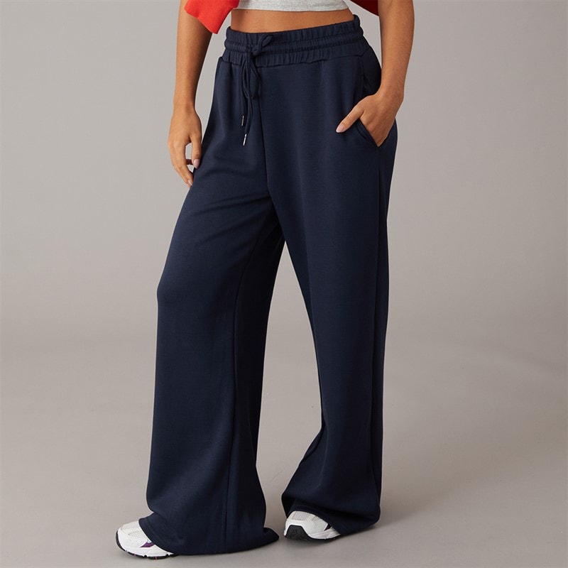 Brave Soul Womens Todd Draw String Joggers Dark Navy - Image 1