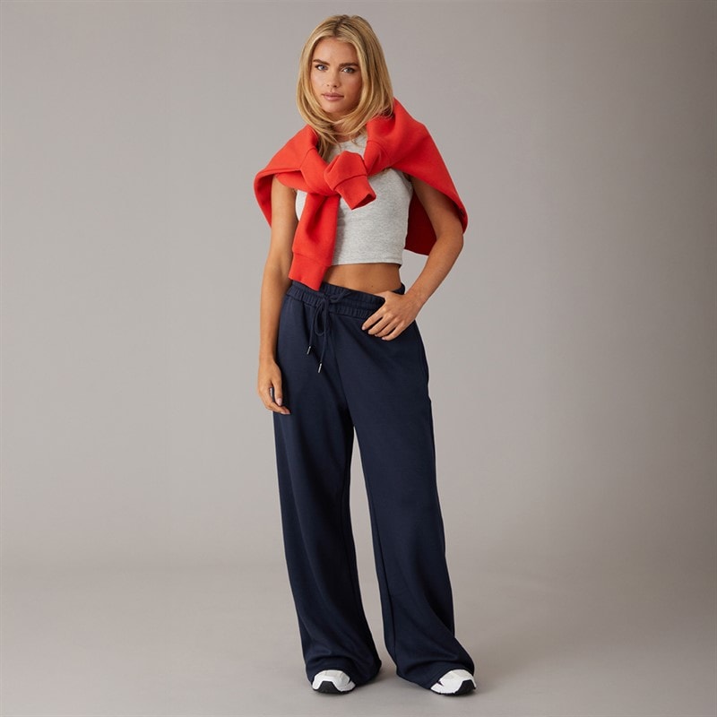 Brave Soul Womens Todd Draw String Joggers Dark Navy - Image 4
