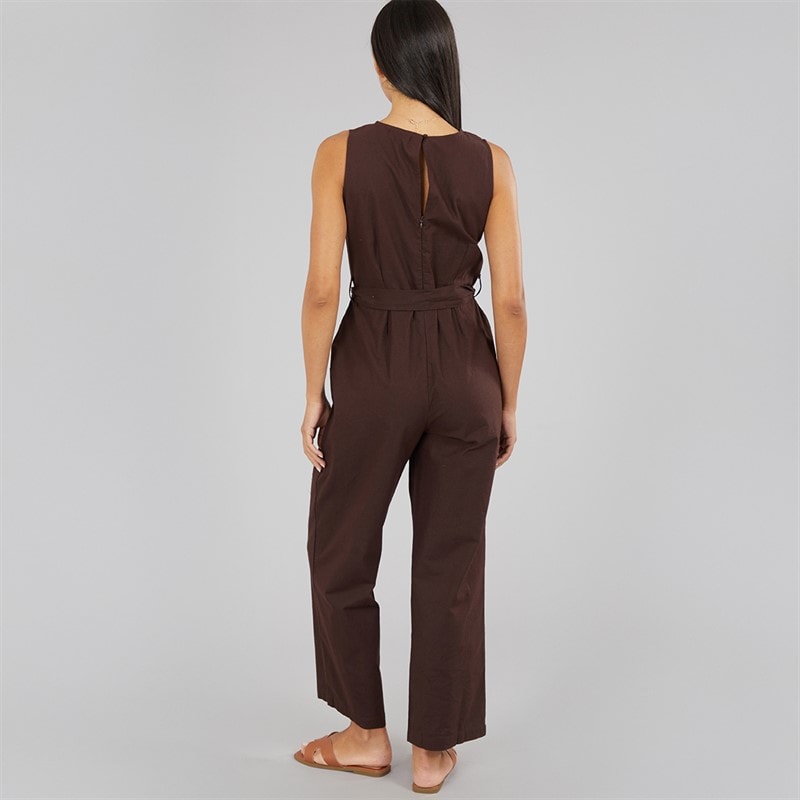 Brave Soul Womens Ottile Jumpsuit Chocolate - Image 2