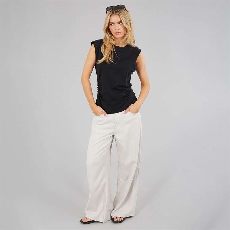 Brave Soul Womens Boho Fitted T-Shirt Black - Image 3