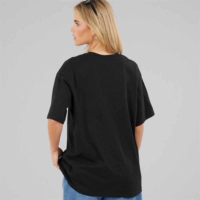 Brave Soul Womens Ascot Oversized T-Shirt Black - Image 2