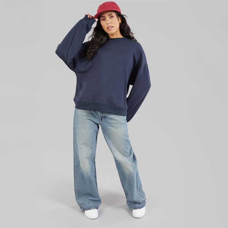 Brave Soul Womens Todd Sweatshirt Dark Navy - Image 3