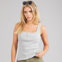 Brave Soul Womens Leonie Vest Grey Marl