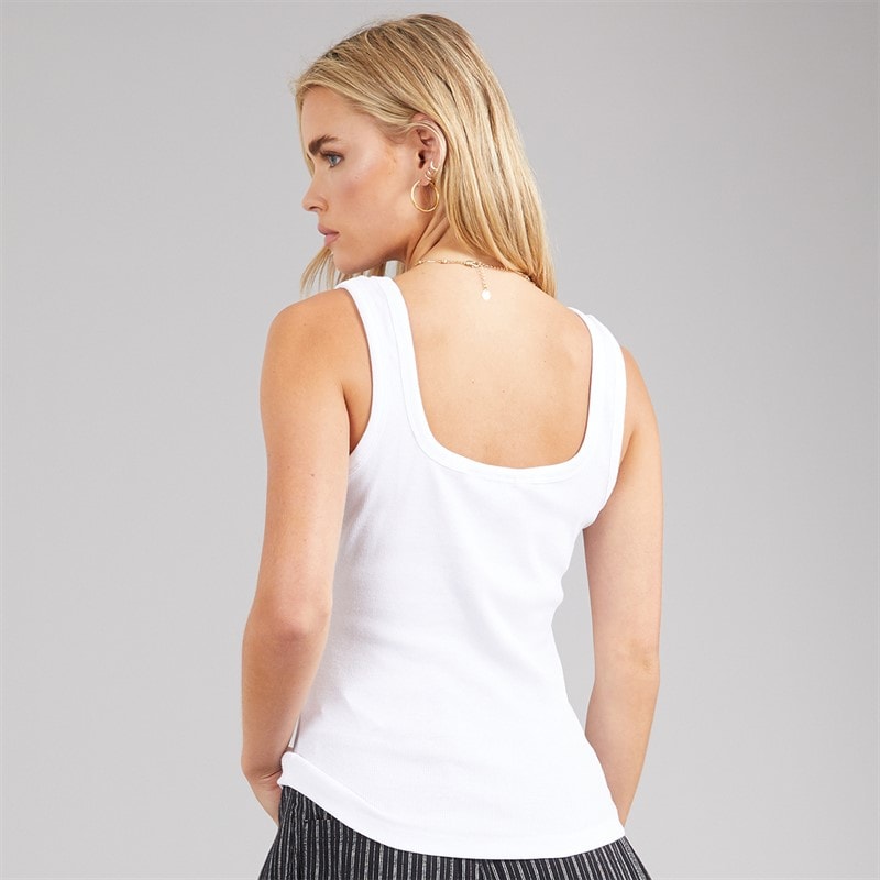 Brave Soul Womens Leonie Vest White - Image 2