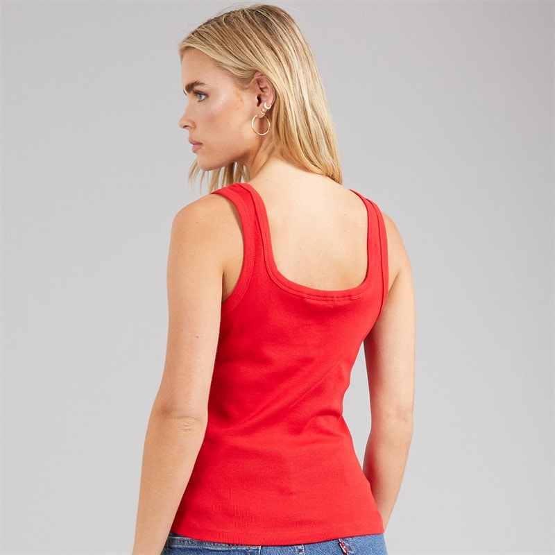 Brave Soul Womens Leonie Vest Red - Image 2