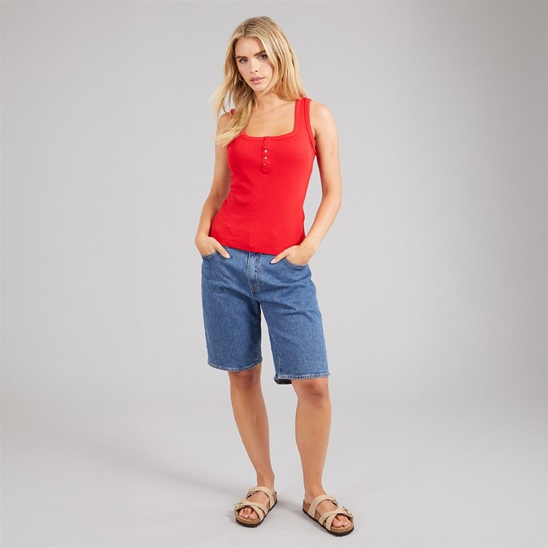 Brave Soul Womens Leonie Vest Red - Image 3