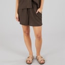 Brave Soul Womens Tara Mini Shorts Chocolate