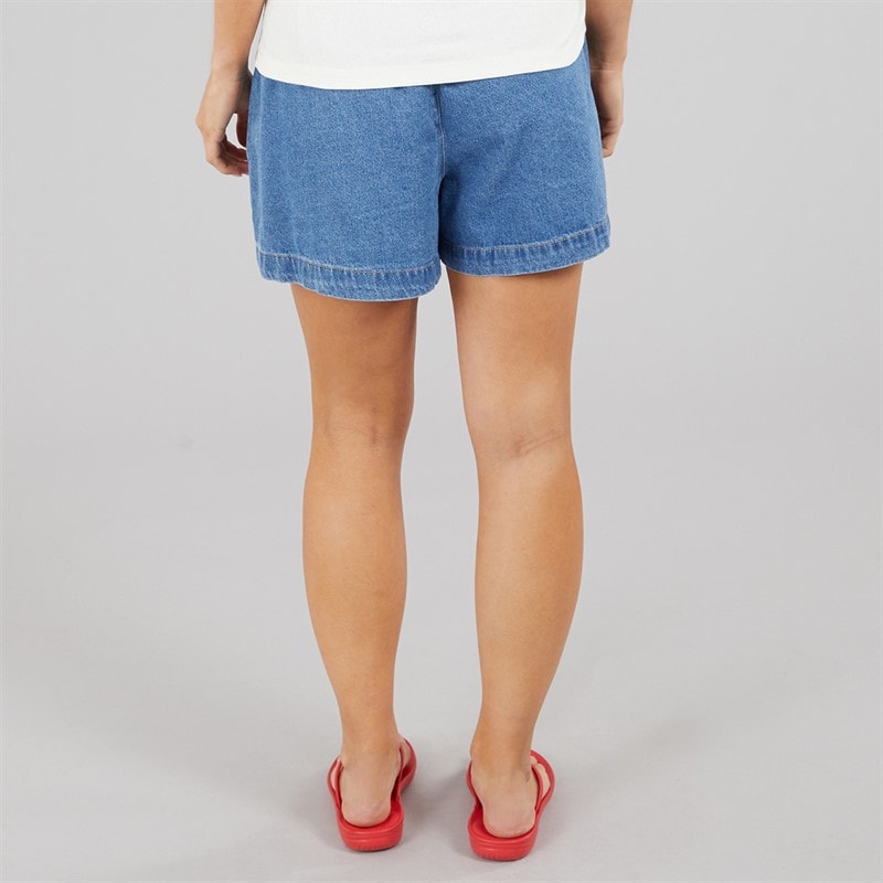 Brave Soul Womens Jean Shorts Mid Blue - Image 2