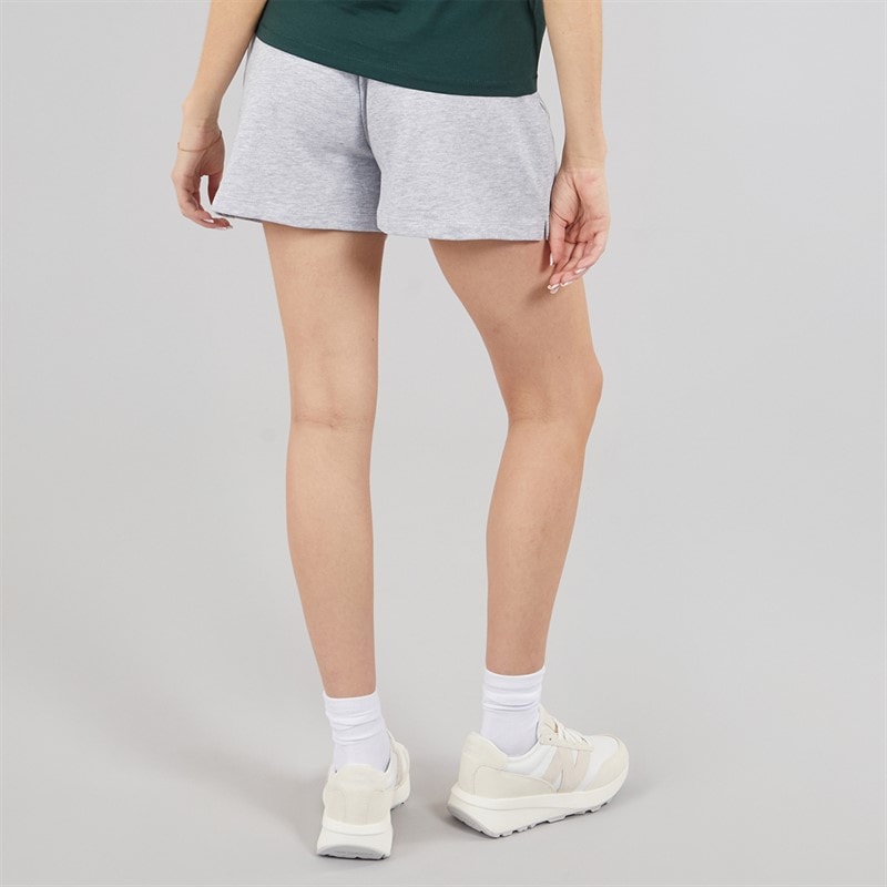 Brave Soul Womens Fraser Drawstring Shorts Grey Marl/Green - Image 2