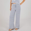 Brave Soul Womens Lynus Trousers Cream/Navy