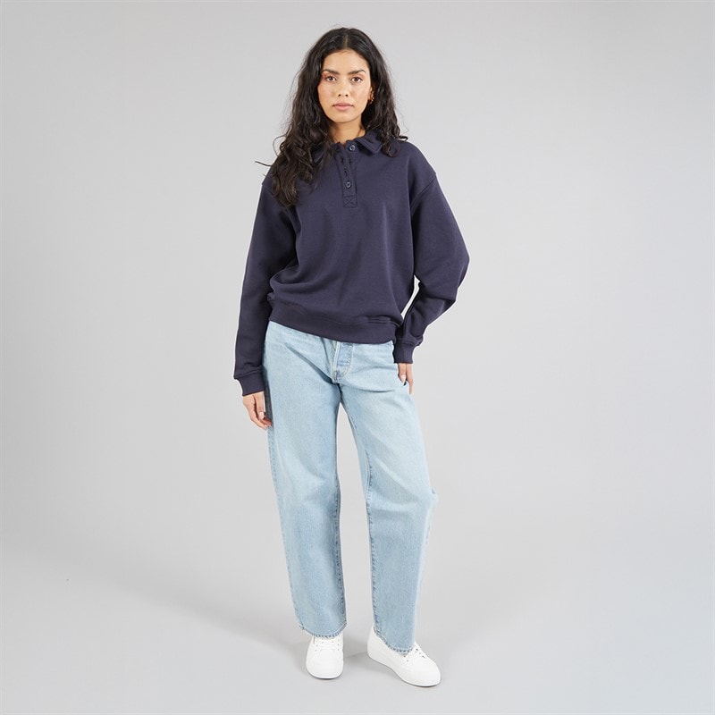 Brave Soul Womens Sherry Sweatshirt Navy - Image 3